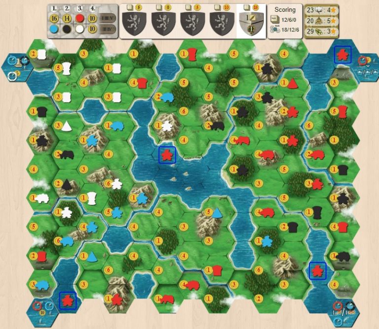 Clans of Caledonia on Boardgamearena Karma Games