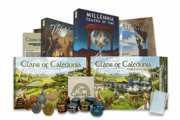 Clans of Caledonia: Industria, Millennia: Tracks of Time, Thiefdom, Peninsula